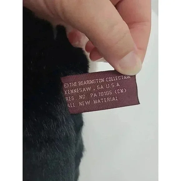 Vintage The Bearington Collection Plush Panda Bear Stuffed Animal Super Soft - Picture 5 of 6